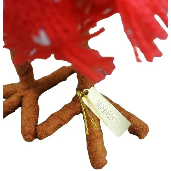 New Featherly Friends Brown Bird SNAP Christmas Holiday Decor Red Hat Scarf 2023 - Picture 8 of 11